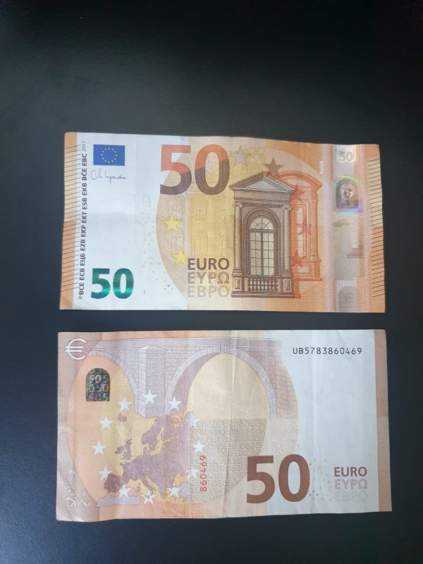 Counterfeit 50 Euro Bills
